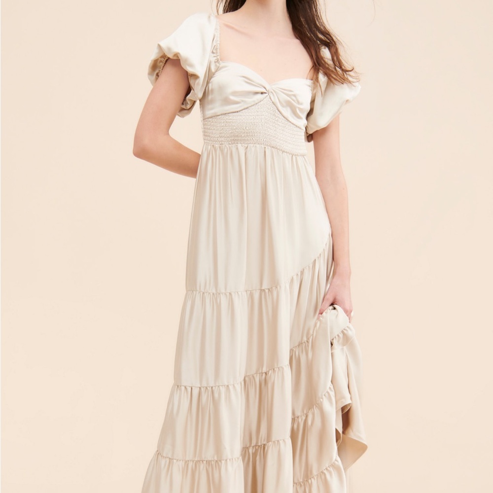 RARE Sundrenched Silky Maxi Dress Free People